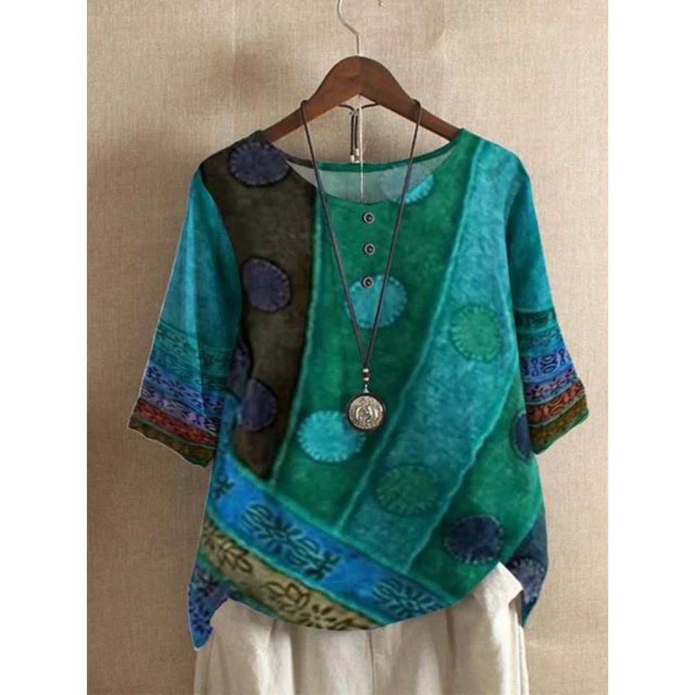 Taelyn - Blouse bohème chic et décontractée