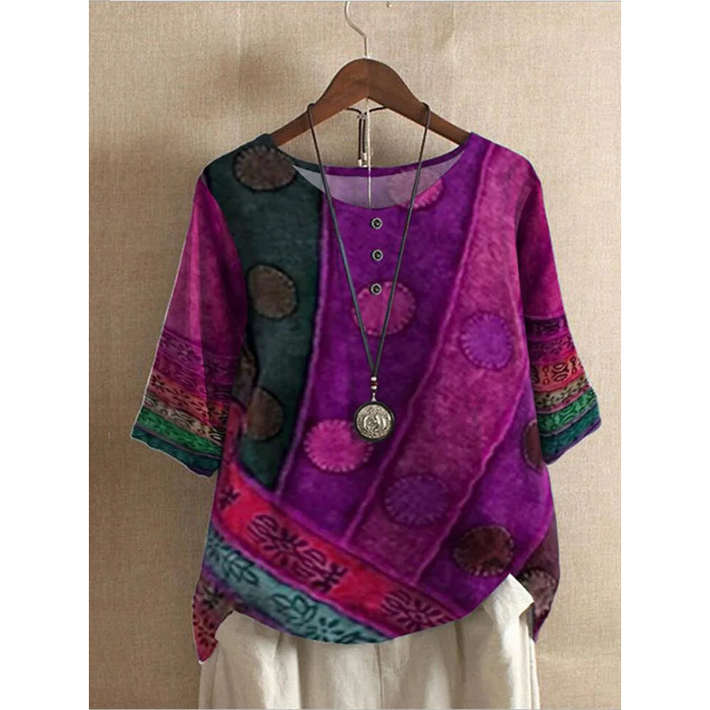 Taelyn - Blouse bohème chic et décontractée