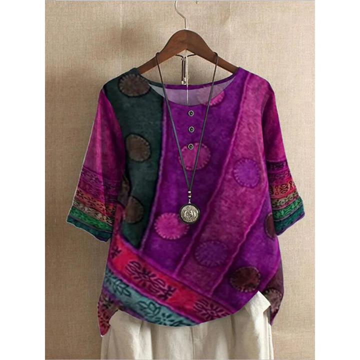 Taelyn - Blouse bohème chic et décontractée