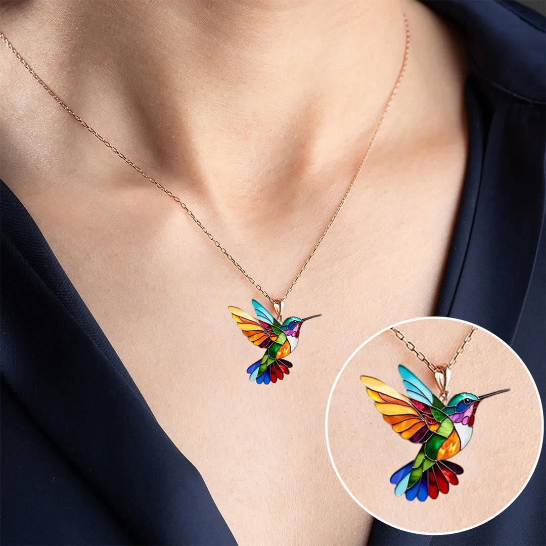 Clarissa - Collier pendentif Hummingbird Glow