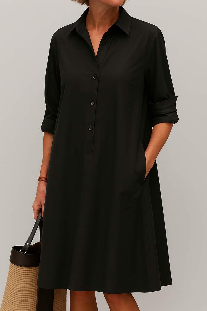 Elodie - Robe chemise boutonnée