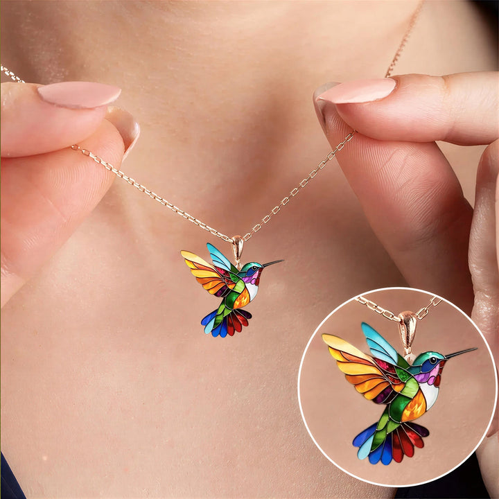 Clarissa - Collier pendentif Hummingbird Glow