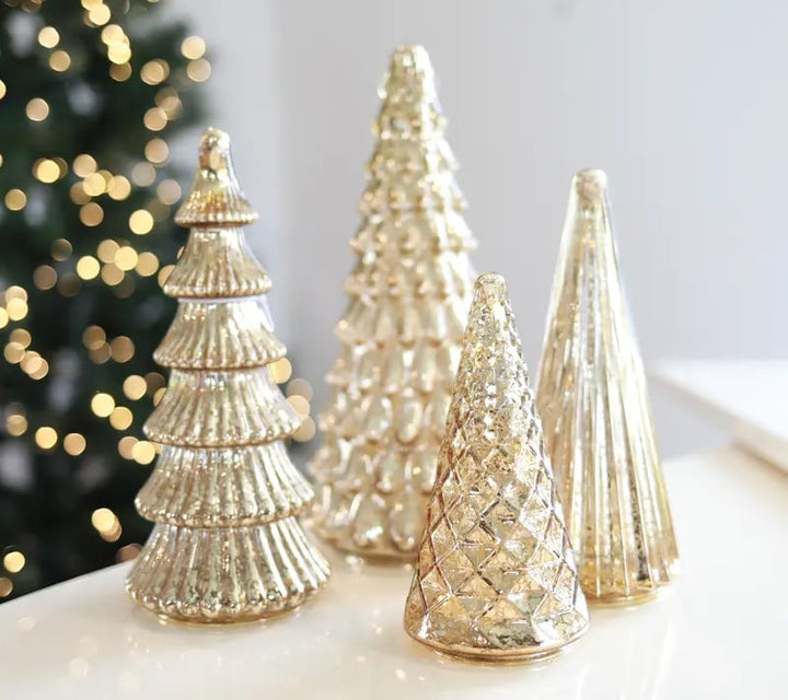 Vionara - Sapins de Noël illuminés dorés