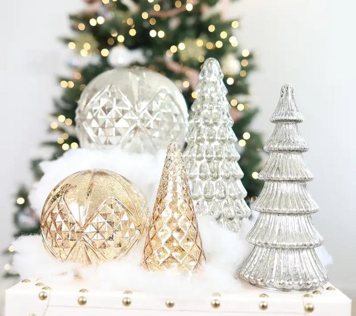 Vionara - Sapins de Noël illuminés dorés